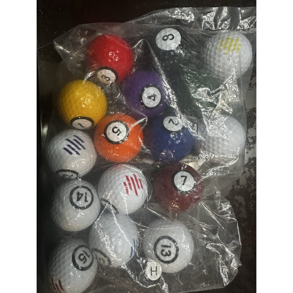Putter Pool Golfers Putter Pool Game Balls Only Sealed Billiard Style Golf Balls